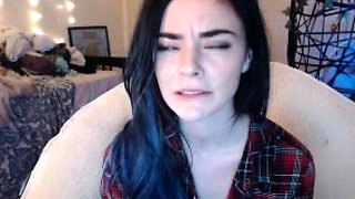 Slutty ponytailed brunette amateur British teen babe Lacey