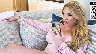 Busty milf enjoys his hefty schlong in a foursome