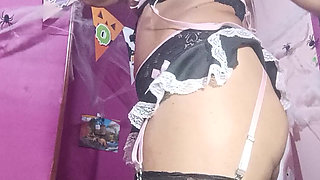 Sexy girl heels nd stockings fucking my holes 4u my daddy need ur dick here hard nd wet part 2
