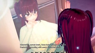 Futa on Futa Blowjob - Huge Cock 3D Hentai Gameplay with Big Boobs