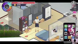 Ntraholic gameplay! Ep-2! The cute wife cheats on her husband with me while he is there!