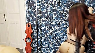 Masturbation encouragement BREAST SPANKING - Anal training LEZDOM