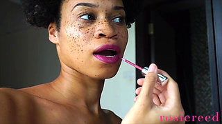 Perfect Lipstick Ignore- Goddess Rosie Reed Ignores You While Putting on Lipstick to Make You Weak- Lipstick Fetish Ignore-stand