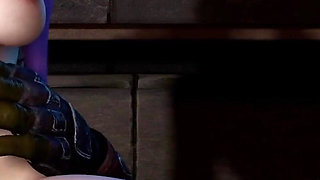 3D BBW Korean Slut Cheating with BBC