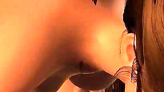 Threesome Tattoo Guys Blowjob and Standing Fuck