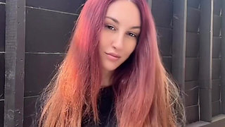 Italian Big Tits MILF Artemisia Love Long Hair Fetish Outdoor