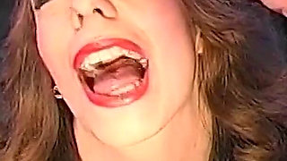Hot Blonde & Brunette Get Faces Drenched in Ggg Bukkake Orgy
