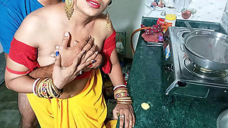 Indian Desi Teen Maid Girl Has Hard Sex in Kitchen - Fire Couple Sex Video