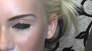 German Slut Pia (22) Has Her First MMF Threesome