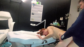 I Came to the Masseur, and After a Short Massage He Took Care of My Hole and Brought Me to Orgasm