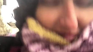 Flashing My Tit with Rock Hard Nip in Fucking Filthy Weather