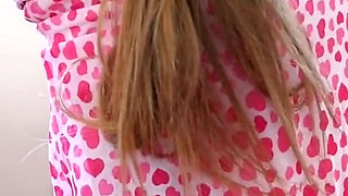 Hot slim brunette Keegan Kade POV no hands bj cum swallow