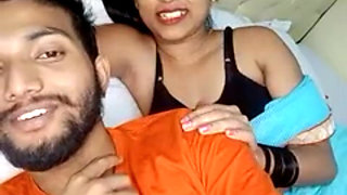 Desi Girl Neha Romantic Kissing Boyfriend Boobs Press Many More Watching Video