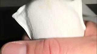 White panties of my pregnant wife
