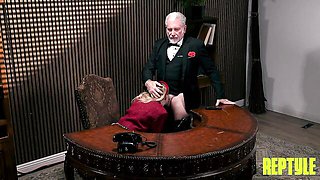 Sexy as hell blonde Coco Lovelock screwed by much older fucker