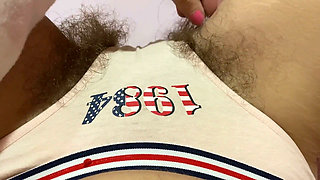 New hairy pussy in panties compilation