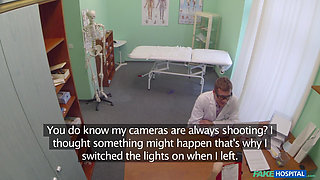 Fake Hospital - Pretty Patient Prepped for Doctor's Oral Medication: a Hot Hospital Encounter