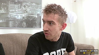 Brazzers - Danny D Steals Roommate's Teen Ariana Marie Gags on Huge Cock and Gets Facialed