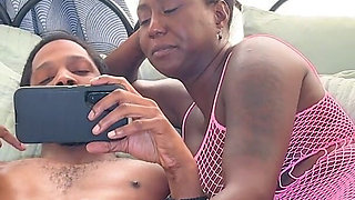 Threesome Surprise Savanna Catches Savvy & Giana, Ends in Nut Shower