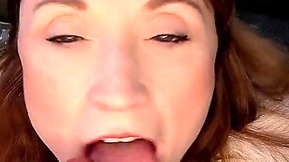 Fur Coat No Panties Cougar Step-stepmom Spit Fetish Blowjob