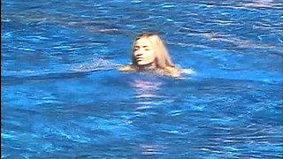 European blond fisted outdoors in her tight pussy