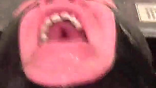 Golden Shower in Masked Face and Mouth