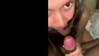 Horny slim sexy wife ka blowjob or hard chudai