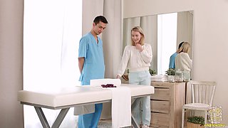 Viju Rubdown Parlour Today's client Polly White