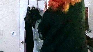 Amateur redhead shaves and masturbates
