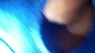 Wife practicing to suck three cocks in Gloryhole