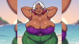 Thick BBW Indian Women at Beach Ai