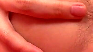 Skinny Teen Yulya Dildo Pussy Masturbation in Red Bed