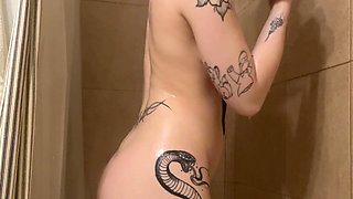 Shving and Taking a Shower