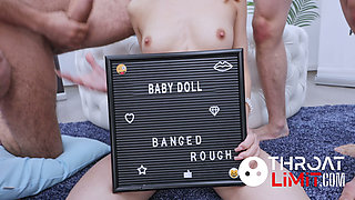 Baby Doll Takes Balls-Deep Anal Gangbang