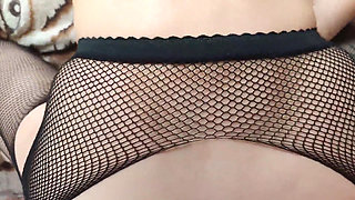 Pantyhose Oral in Bedroom