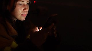 Naughty girlfriend sucking me off in public