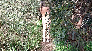 Granny Looks for a Lover Nacked in the Woods