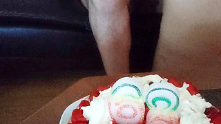 Birthday of a very slutty granny 62 years old