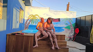 me, my stepfather and Vinkig in a brotherhood with 3