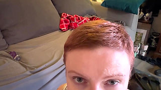 Redhead stepmom sucks step sons Monster Cock