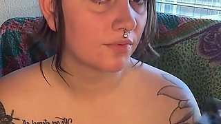 Chubby Smoker Masturbating