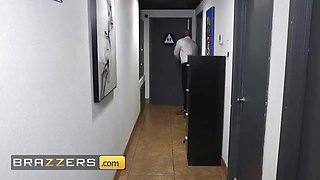Brazzers - hot manager Kenzie Taylor catches Mick Blue watching sex and nails him hard in the office