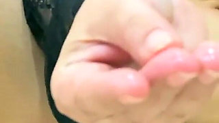 Extremely Horny Office Secretary with Big Tits Fingering Her Pussy Masturbating in High Heels During Lunch Break