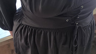 Breasts beating on the sports field