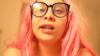 Your Stepmother Is Chewing Gum and Blowing Bubbles, Then She Smokes a Cigarette, Exhaling Smoke While She Chews, and Blows
