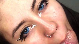 I Give Him a Delicious Blowjob When He Comes to My House - Amateur Blowjob and Cum Swallow