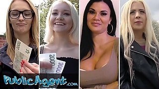 Cumshot trailer with squeaky Jasmine Jae and Martin Gun from Public Agent