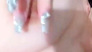 Curly Blonde Teen Records Solo Dildo Masturbation More at