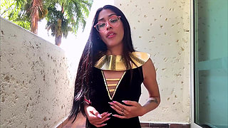 Gisele Amore's Ancient Egyptian Giantess Domination 4K POV Shrinking Fantasy Awaits!