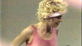 Busty babe oiled babe with big boobs masturbating on cam